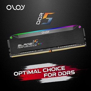 OLOy DDR5 RAM 32GB (2x16GB) Black Hairline Blade RGB 5200 MHz