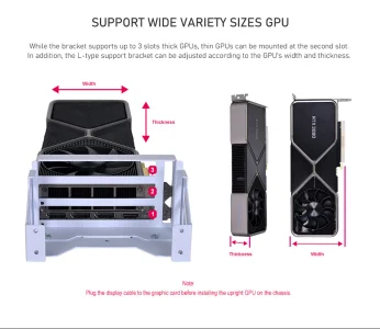 Upright GPU Kit for O11D EVO WHITE