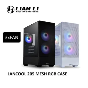 LANCOOL 205 MESH RGB -  BLACK