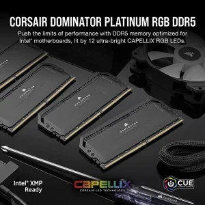 CORSAIR DOMINATOR PLATINUM RGB DDR5 RAM 32GB (2x16GB) 6000MHz