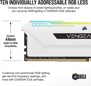 Corsair Vengeance RGB Pro 16GB (2x8GB) DDR4 3600 white