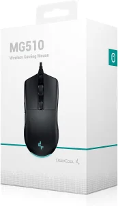 DeepCool MG510 Gaming Mouse 19,000 DPI PAW3370 Optical Sensor with 6 Programmable Buttons 400IPS Wireless Gaming Mouse RGB with Detachable Cable 1000Hz Gaming Mice Compatible with PC/MAC, Black