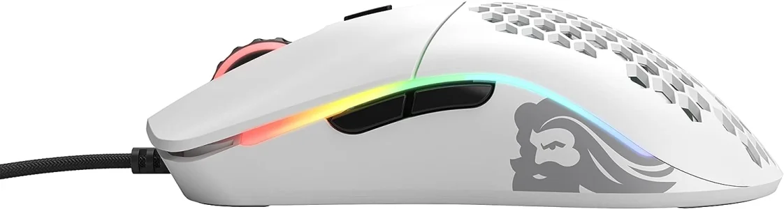 Glorious Gaming Mouse - Model O Matte White 67 g Superlight Honeycomb USB Gaming Mouse
