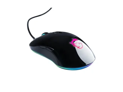 MSI DS102 RGB Gaming Mouse, Wired, RGB Streamer Faith Dragon Soul Light Gaming Mouse, Custom Macro, 10000DPI