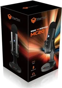 Meetion MT-MC20 Remote Meeting Desktop Corded Electric Gaming Microphone - Black