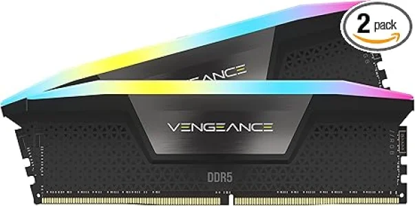 CORSAIR VENGEANCE RGB DDR5 RAM 32GB (2x16GB) 6000MHz Black