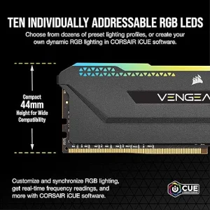 Corsair VENGEANCE RGB PRO SL DDR4 32GB (2x16GB) 3600MHz Black